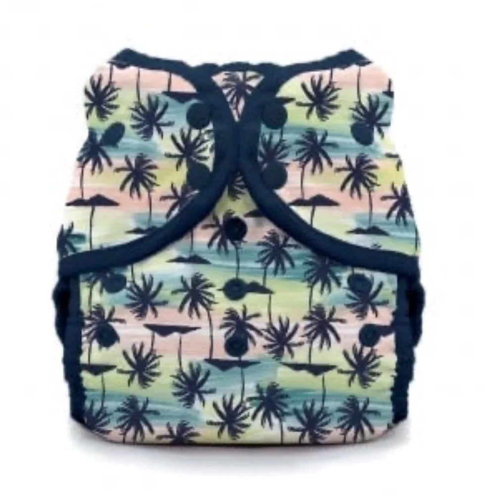 Thirsties Cloth Swim Diaper in Paradise Palms size 2